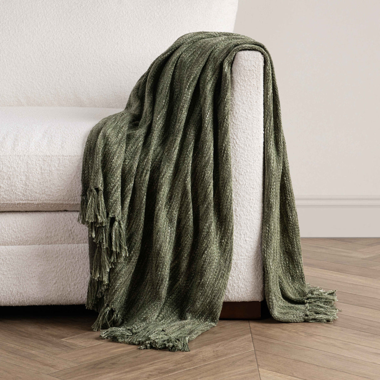 TC Sharma Cedar Green Throw 50x70 by Classic Home at Eve Furniture