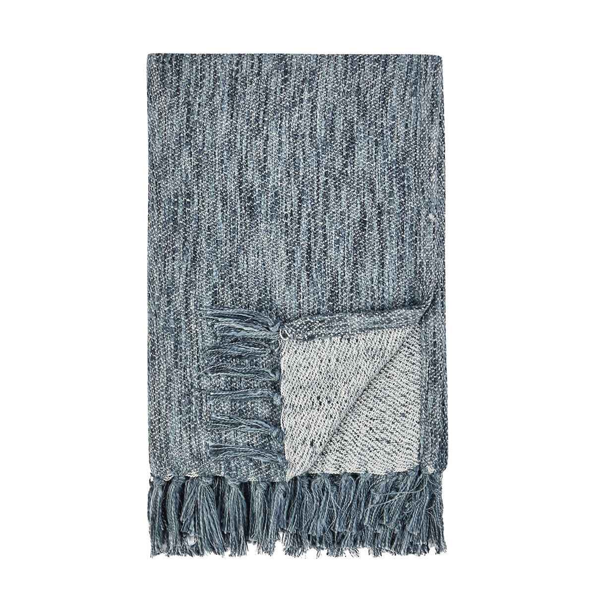 TC Sharma Denim Blue Throw 50x70 by Classic Home at Eve Furniture