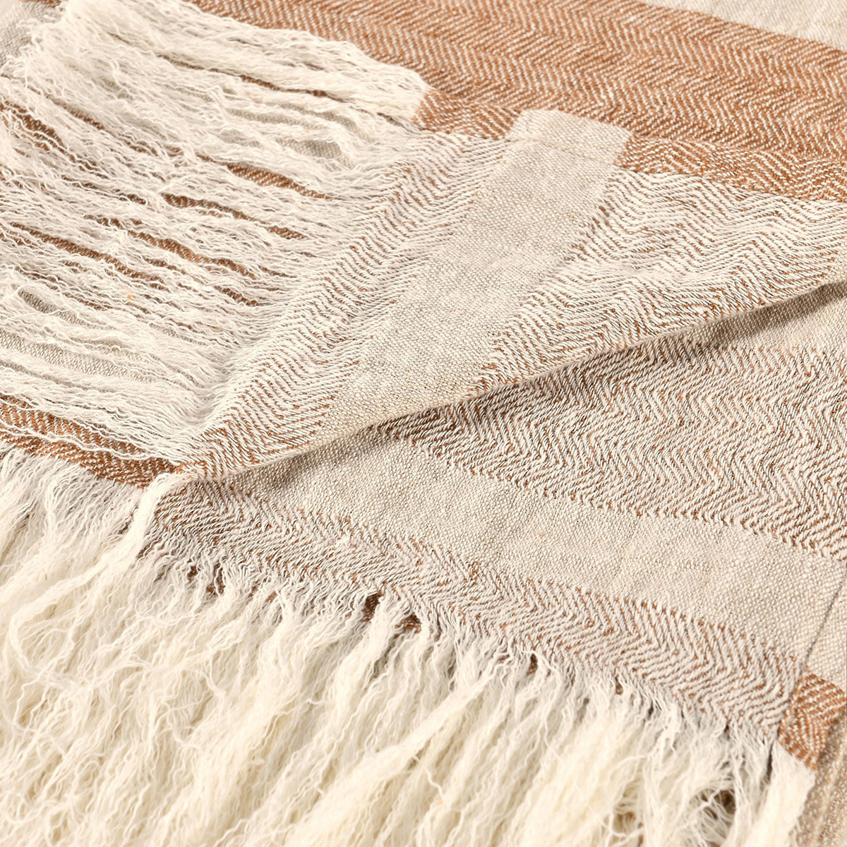 TC Sherry Hazel/Natural Throw 50x70 by Classic Home at Eve Furniture