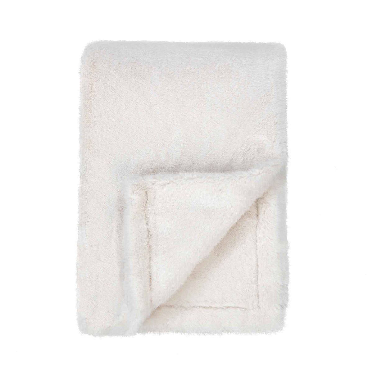 TC Taiga Ivory Faux Fur Throw 50x70 by Classic Home at Eve Furniture
