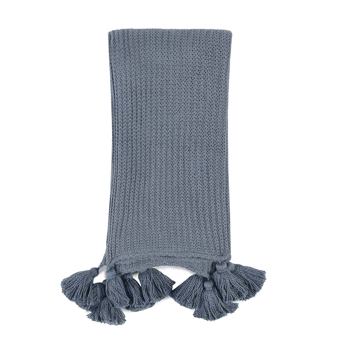 TC Veda Sea Fog Blue 50x70 Throw by Classic Home at Eve Furniture