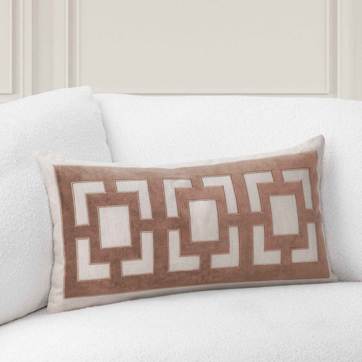 TD Corbin Frothed Brown 14x26 Throw Pillow (Set of 2) by Classic Home at Eve Furniture