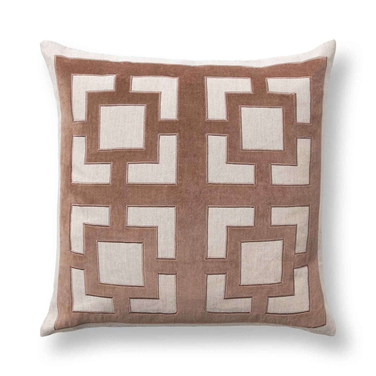 TD Corbin Frothed Brown 22x22 Throw Pillow (Set of 2) by Classic Home at Eve Furniture