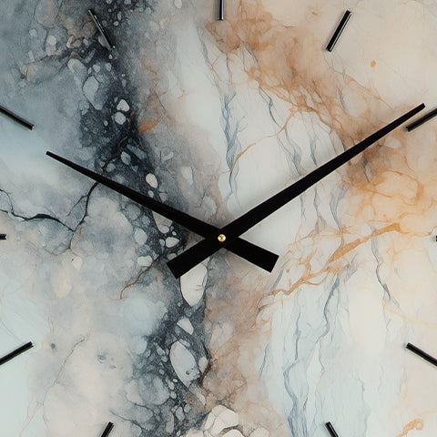 Teague Brown/Gray/Ivory Wall Clock by ASHLEY FURNITURE at Eve Furniture