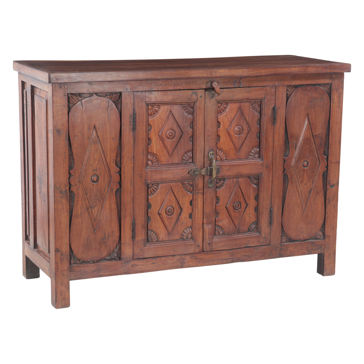 Teak Wood Sideboard with Two Doors by Home Trends & Design at Eve Furniture