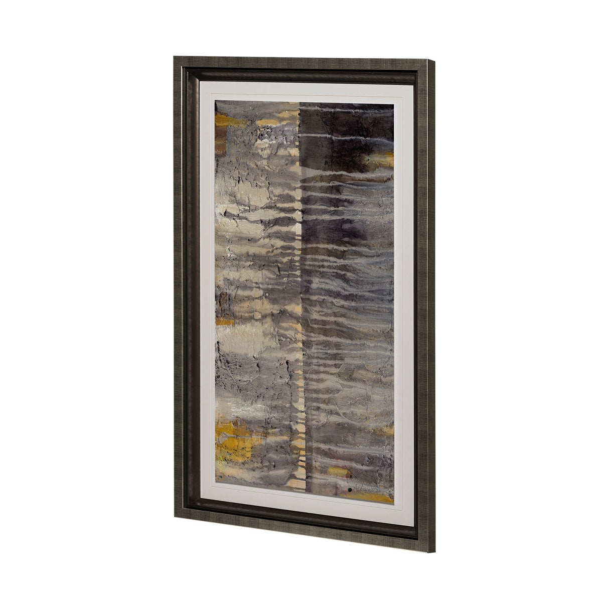 Tectonic II by Albena Hristova a Hand Embellished Textured Framed Art Print Matted under Glass by Mercana at Eve Furniture