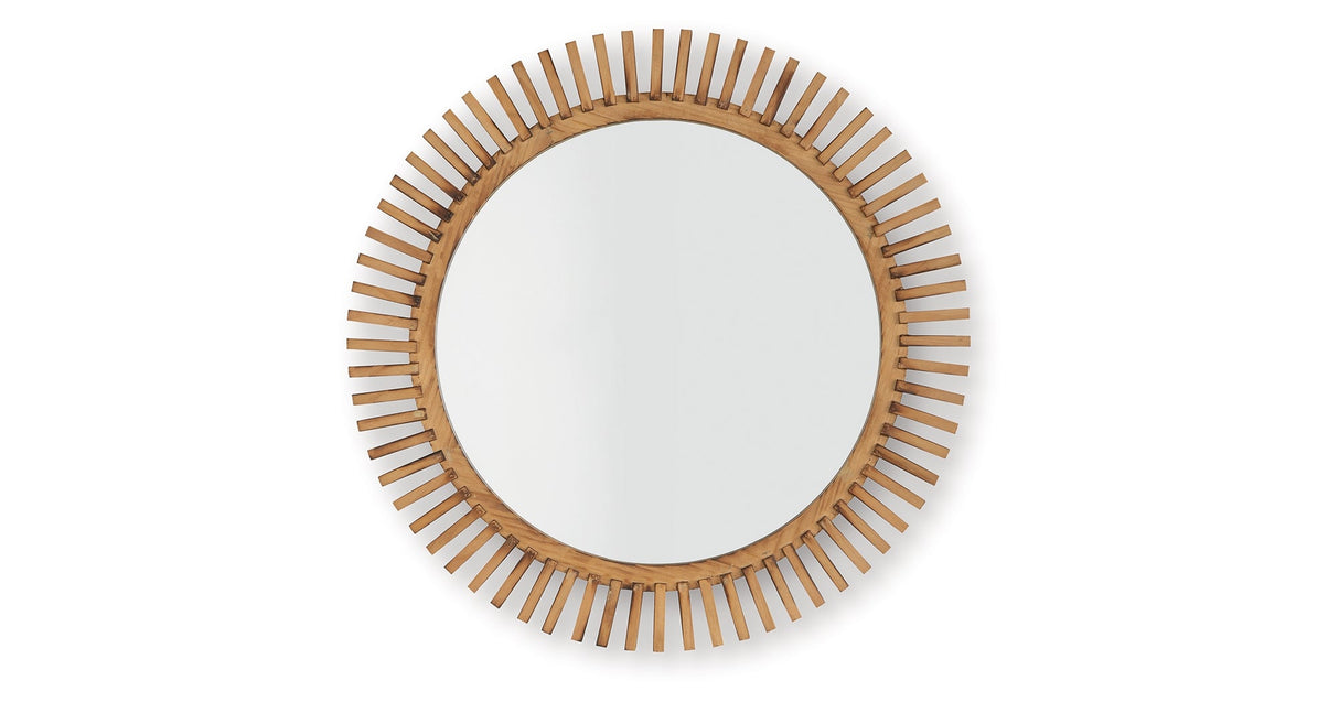 Tedwell Brown Accent Mirror by Ashley at Eve Furniture