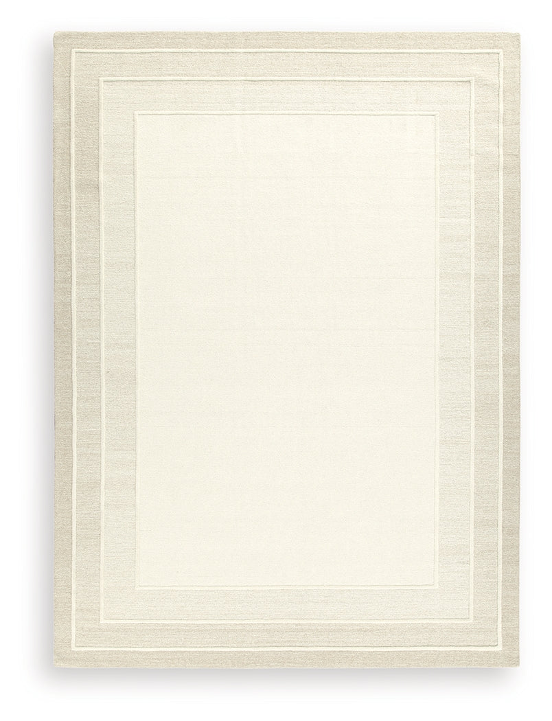 Teelgan Ivory/Tan Extra Large Rug by Ashley at Eve Furniture