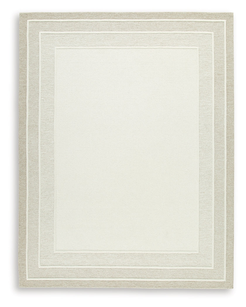 Teelgan Ivory/Tan Extra Large Rug by ASHLEY FURNITURE at Eve Furniture