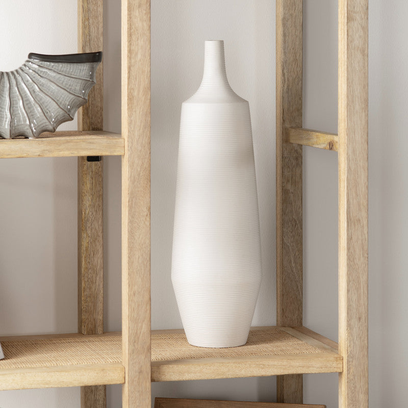 Tegan White Vase by Crestview at Eve Furniture