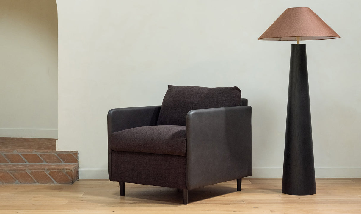 Teller Accent Chair Warm Black by Moe's Home at Eve Furniture