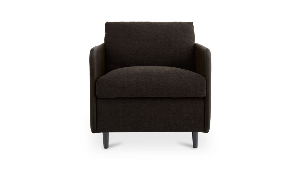 Teller Accent Chair Warm Black by Moe's Home at Eve Furniture