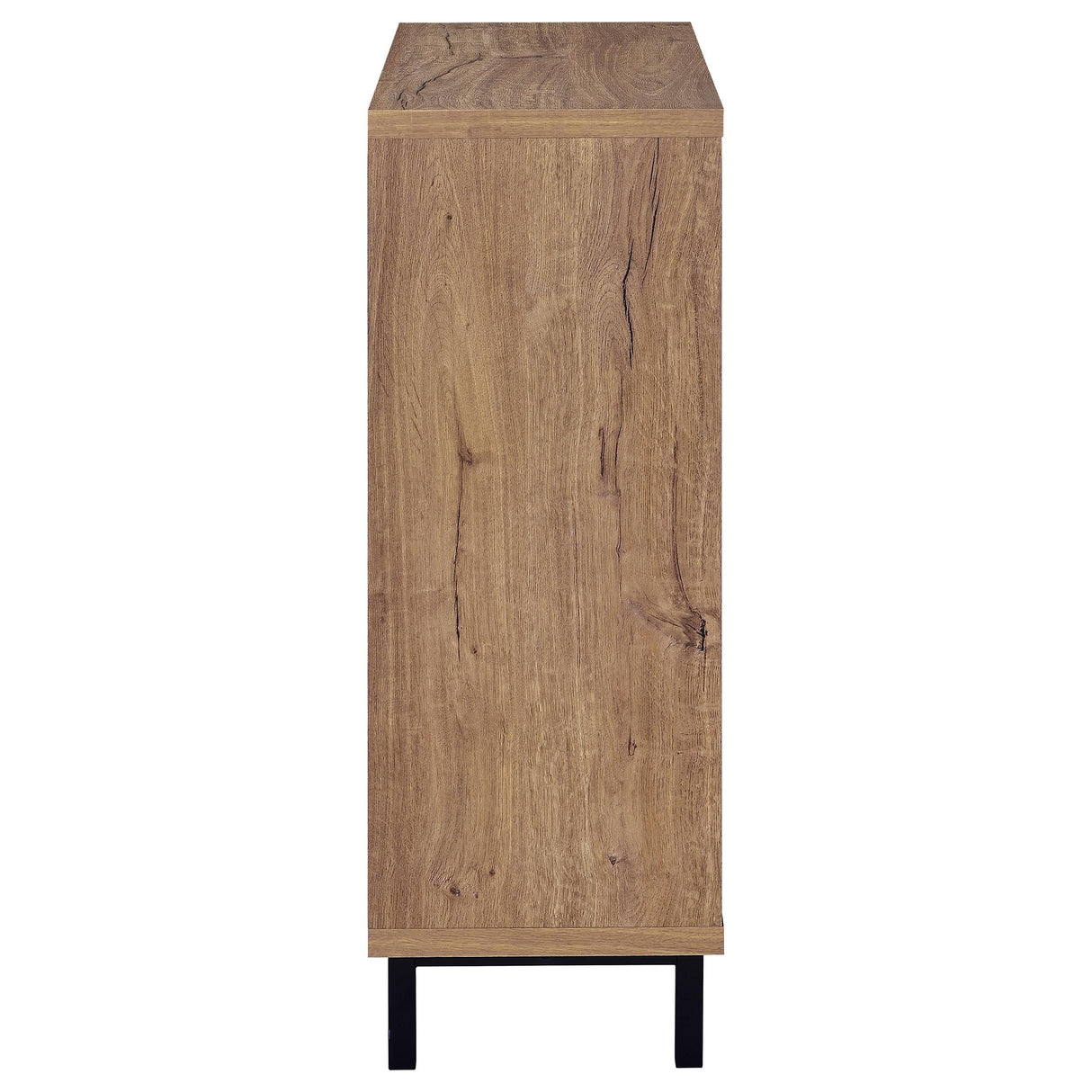 Teller Natural Oak 2-Door Shoe Storage Cabinet by Coaster at Eve Furniture