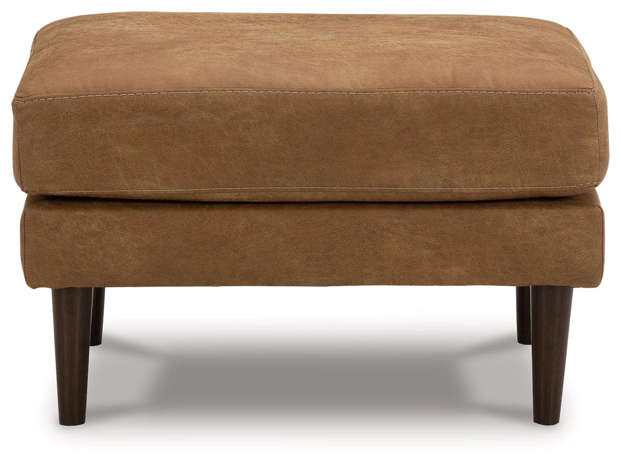Telora Caramel Ottoman by Ashley at Eve Furniture