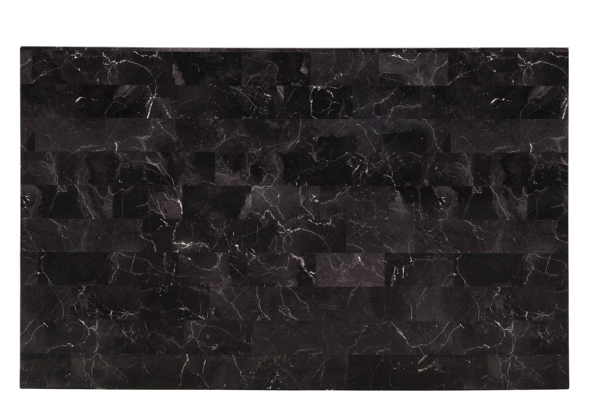 Tempe Black Marble-Top Dining Set by Homelegance at Eve Furniture