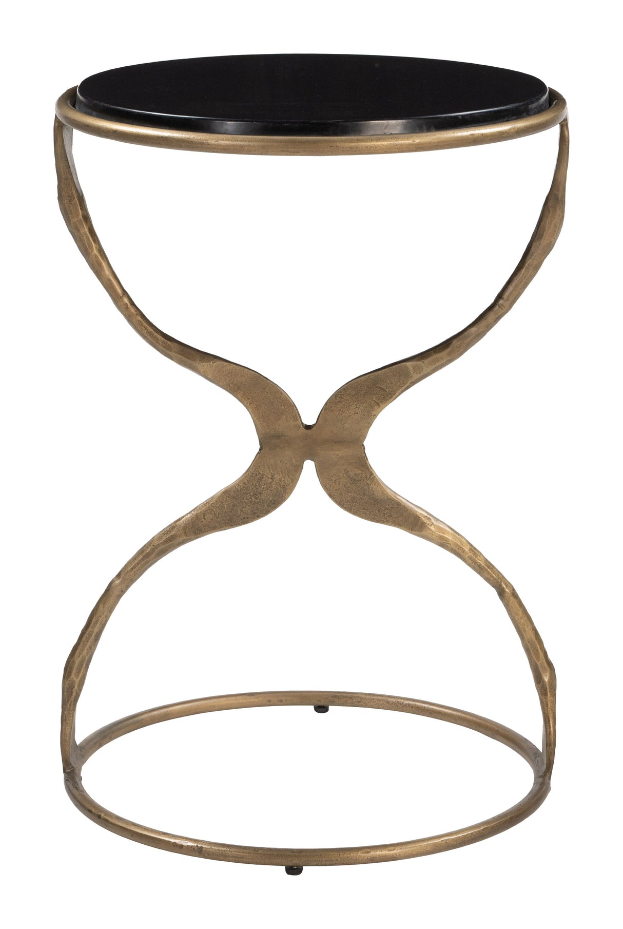 Tempus Black & Brass Accent Table by Zuomod at Eve Furniture