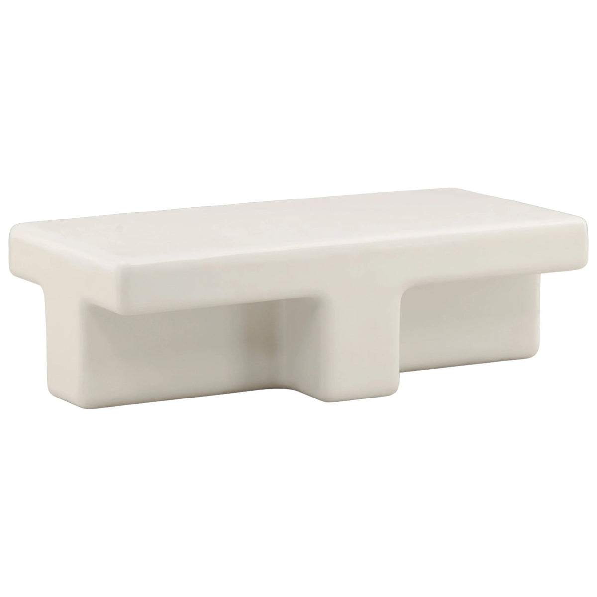 Teo Outdoor Coffee Table, White by Dovetail at Eve Furniture
