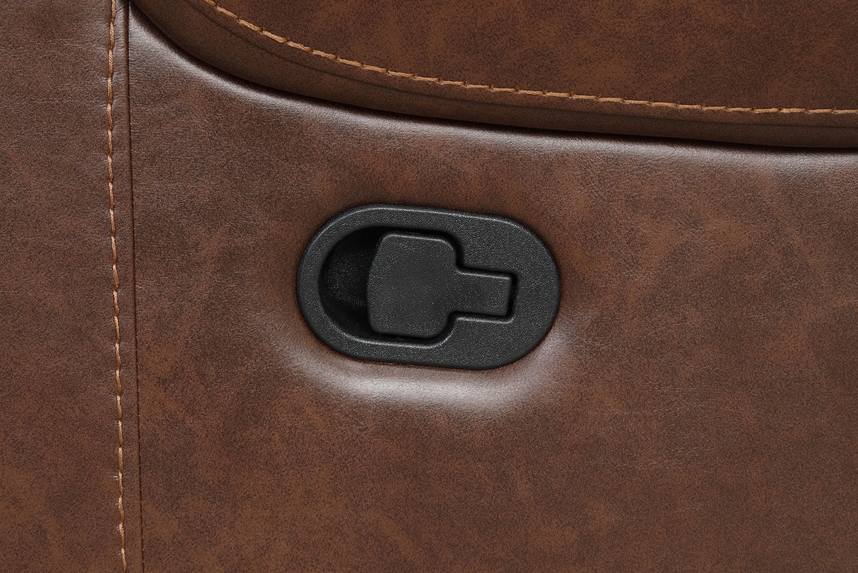 Tepic Brown Leatherette 3 Piece Living Room Set by Furniture of America at Eve Furniture