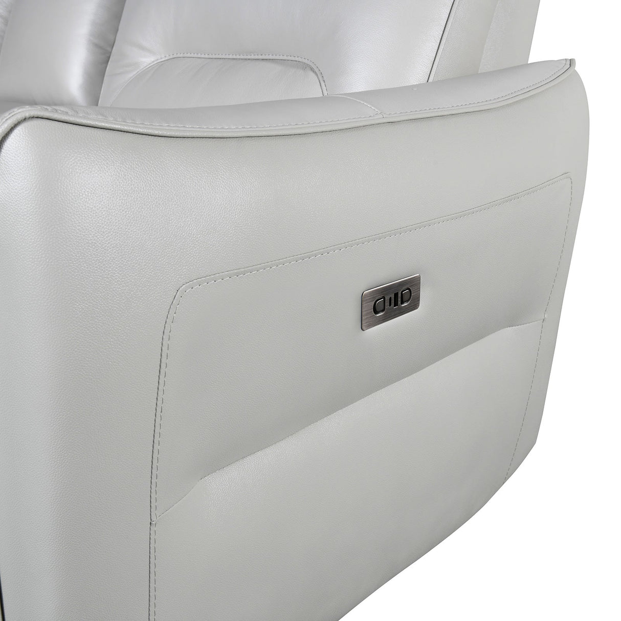 Terentius Taupe Leather Match Reclining Living Room Set by Furniture of America at Eve Furniture