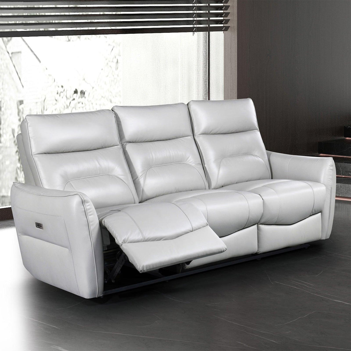 Terentius Taupe Power Sofa by Furniture of America at Eve Furniture