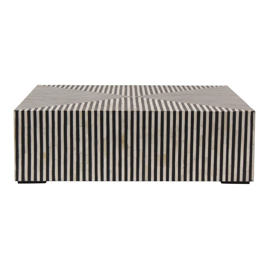 Terning Coffee Table Black and White by Moe's Home at Eve Furniture
