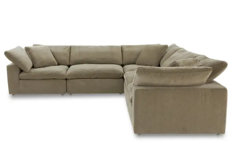 Terra Classic L-Shaped Modular Sectional Desert Sage by Moe's Home at Eve Furniture