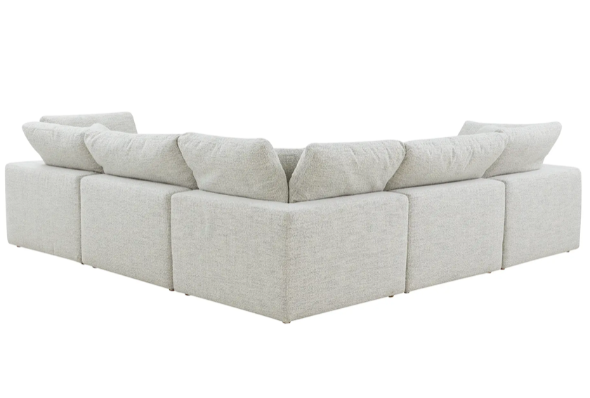 Terra Condo Classic L-Shaped Modular Sectional Coastside Sand by Moe's Home at Eve Furniture