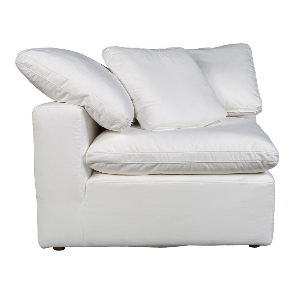 Terra Condo Corner Chair Cream White by Moe's Home at Eve Furniture