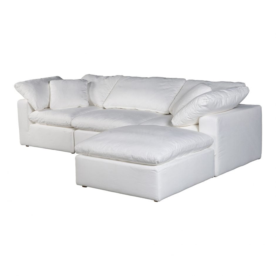 Terra Condo Lounge Modular Sectional Cream White by Moe's Home at Eve Furniture