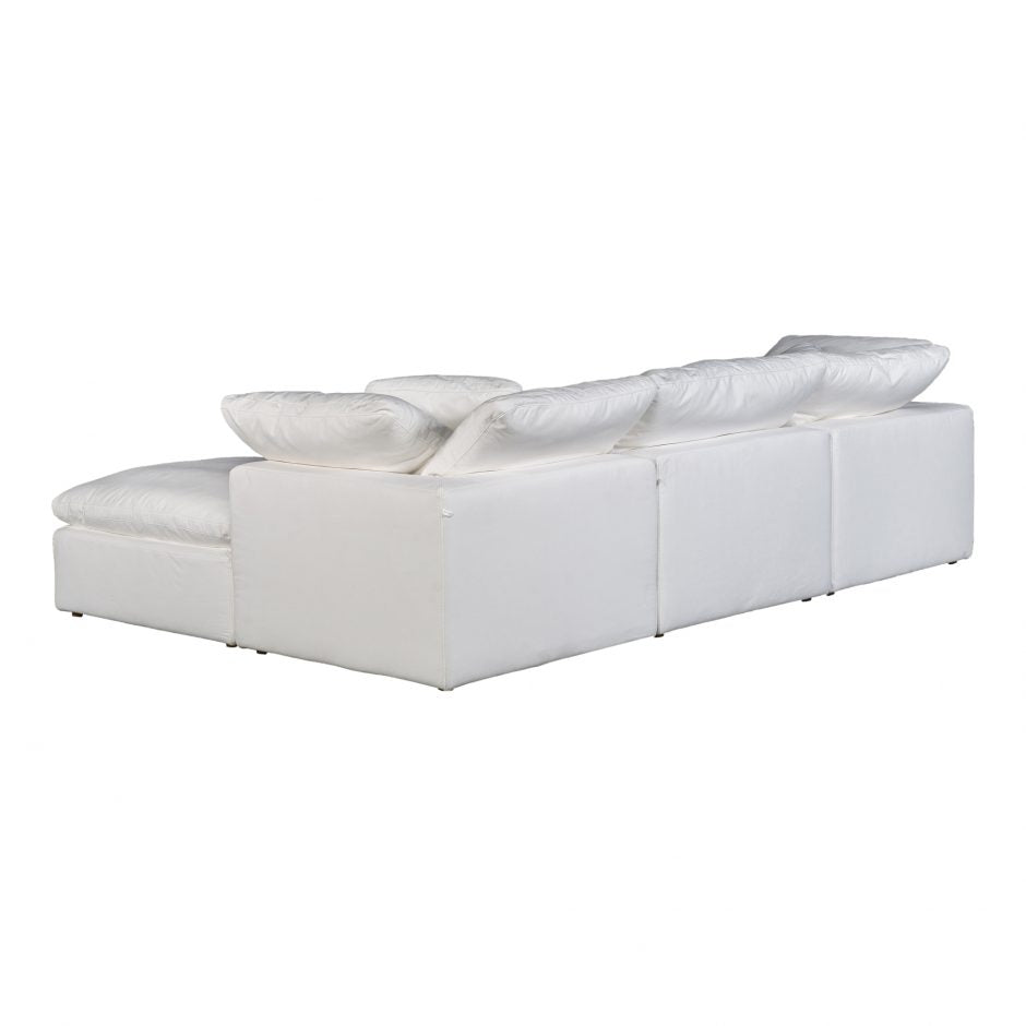 Terra Condo Lounge Modular Sectional Cream White by Moe's Home at Eve Furniture