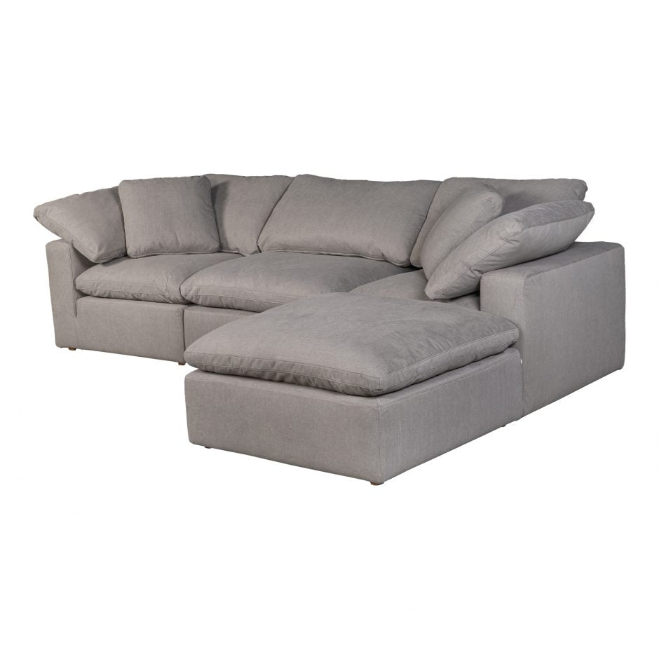 Terra Condo Lounge Modular Sectional Light Grey by Moe's Home at Eve Furniture