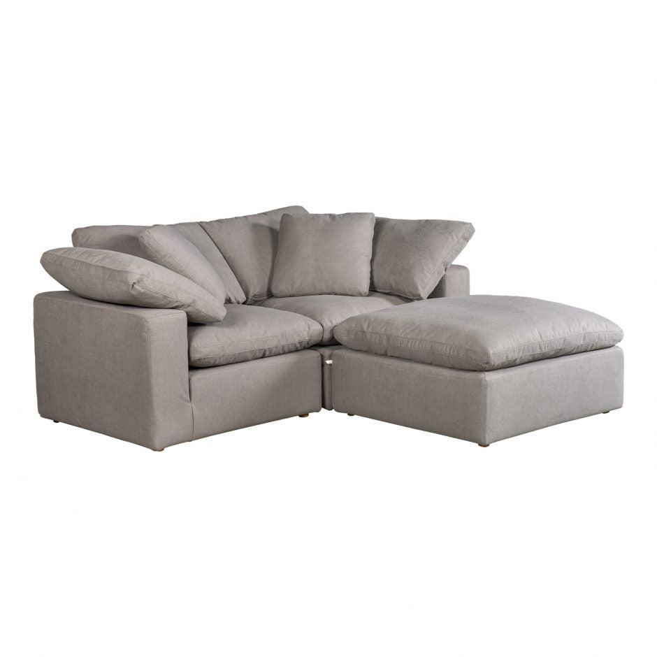 Terra Condo Nook Modular Sectional Light Grey by Moe's Home at Eve Furniture