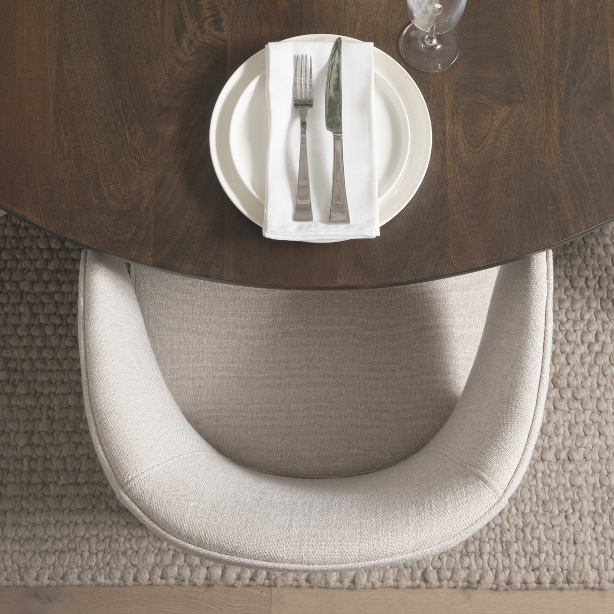 Terra Fluted Dining Table - 4 Niles Chairs - Terra Sideboard by Mercana at Eve Furniture