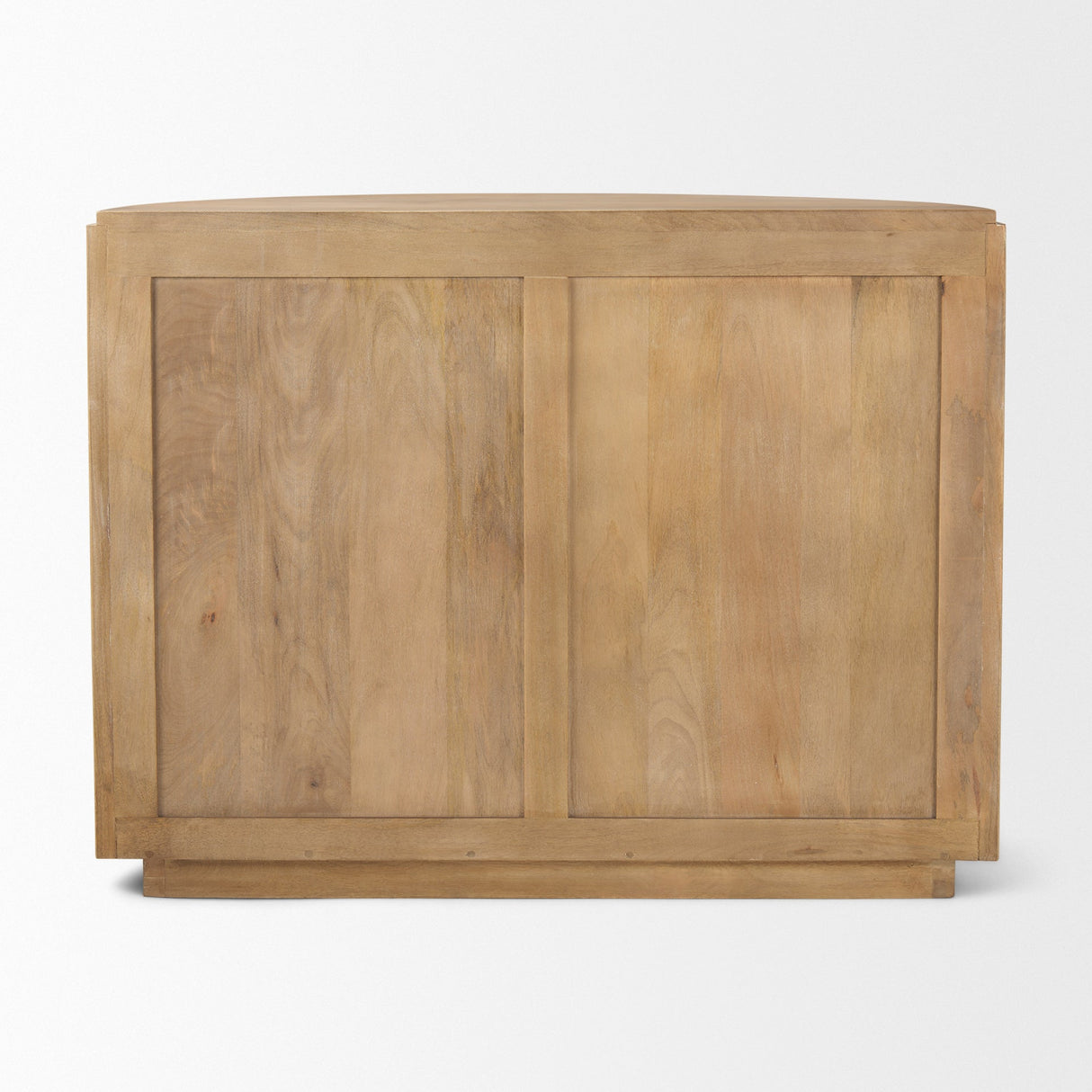 Terra Fluted Light Brown Wood 2-Door Accent Cabinet by Mercana at Eve Furniture