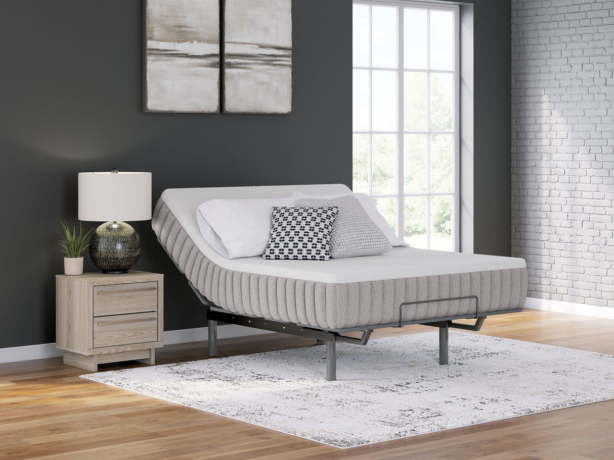 Terra Sleep Medium White Queen Mattress by Ashley at Eve Furniture