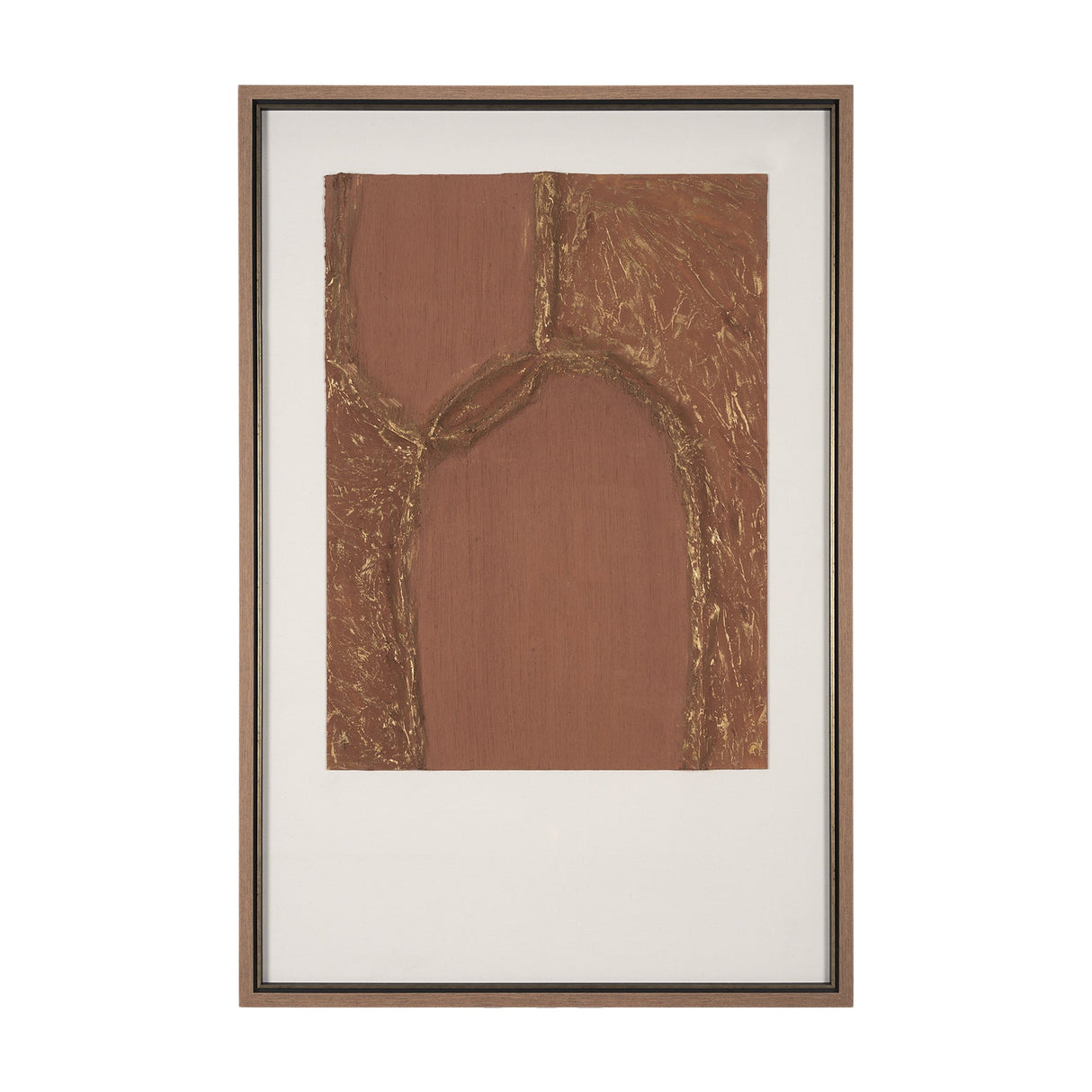 Terracotta Arches I by Studio M a handmade Original Framed 3D Textured Artwork under Glass by Mercana at Eve Furniture