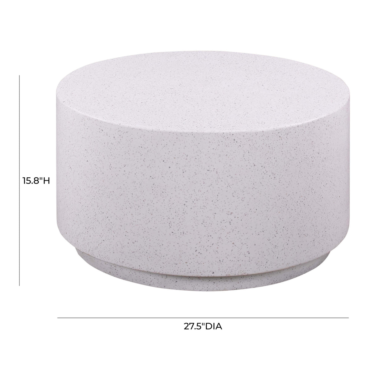 Terrazzo Light Speckled Coffee Table by TOV Furniture at Eve Furniture