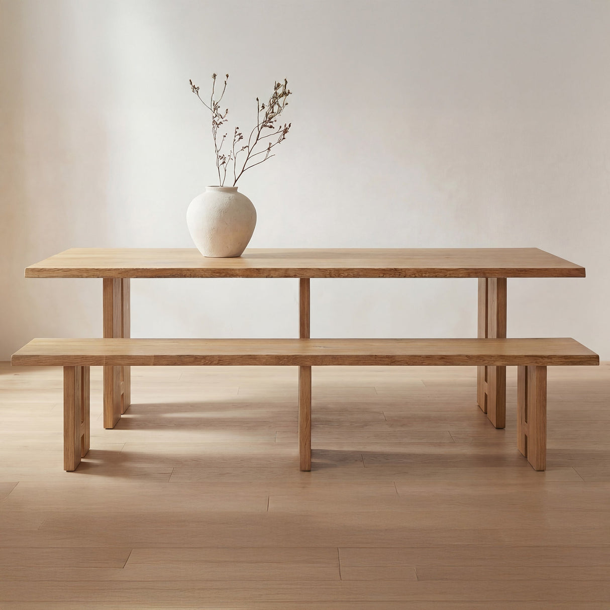 Tessa Natural Dining Bench by MOES at Eve Furniture