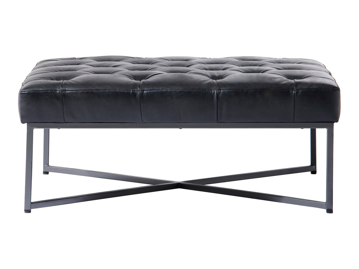 Thad Black Ottoman by MOES at Eve Furniture
