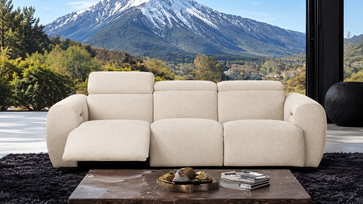 Thaddea White Power Sofa by Furniture of America at Eve Furniture