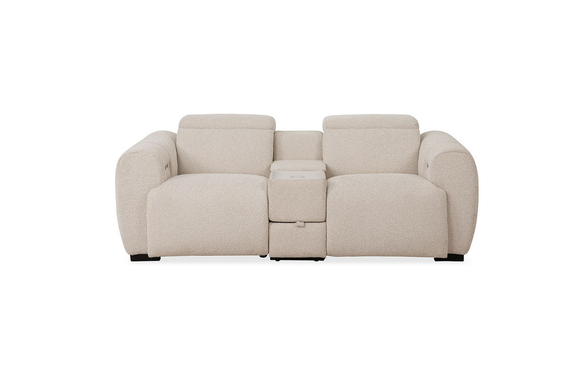 Thaddea White Power Sofa & Loveseat by Furniture of America at Eve Furniture
