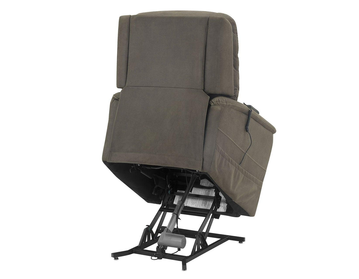 Thames Walnut Power Lift Chair with Power Headrest by Steve Silver at Eve Furniture