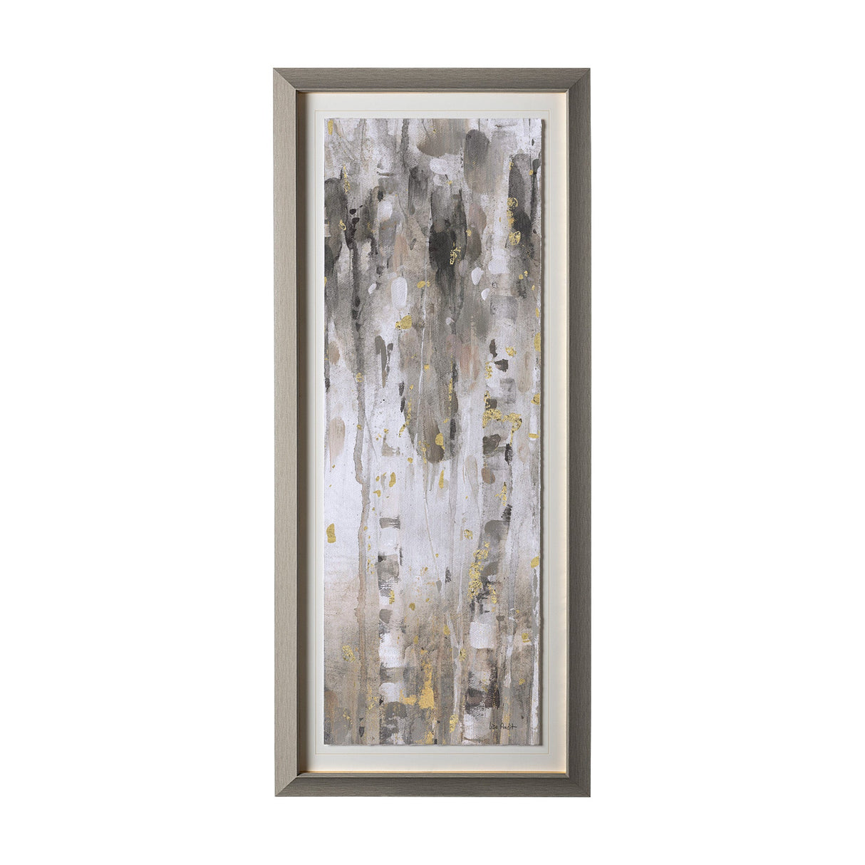 The Forest V Neutral by Mercana Studio Hand Embellished Textured Framed Art Print Matted under Glass by Mercana at Eve Furniture