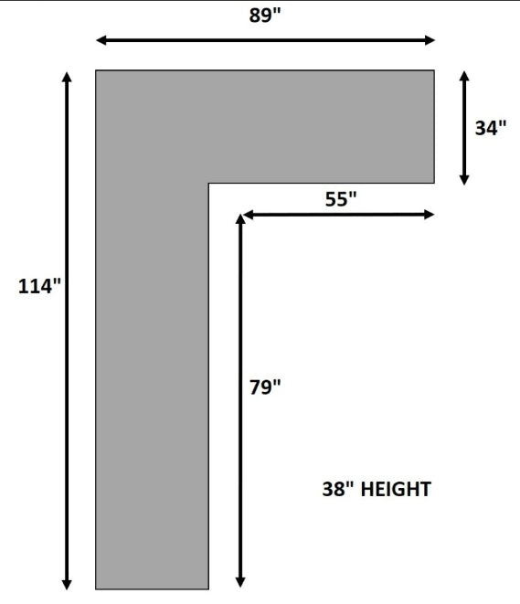 Thea Black 2-Piece Sectional by New Era Innovations at Eve Furniture