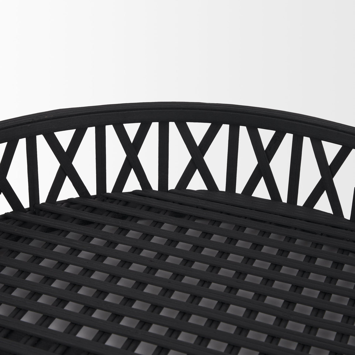 Thea Matte Black Wicker Trays (Set of 2) by Mercana at Eve Furniture