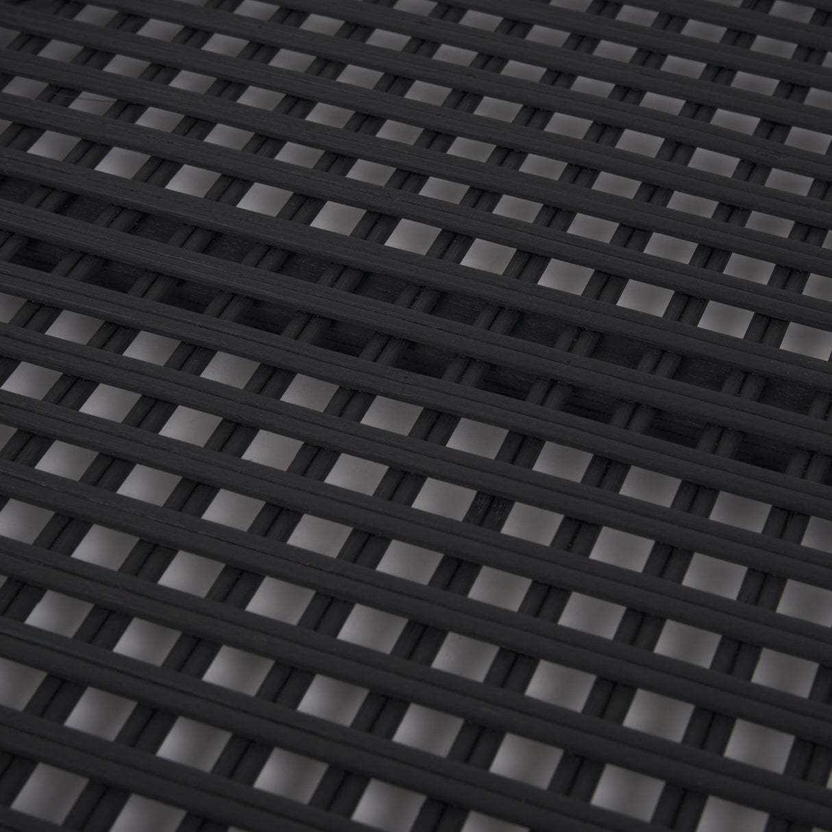 Thea Matte Black Wicker Trays (Set of 2) by Mercana at Eve Furniture