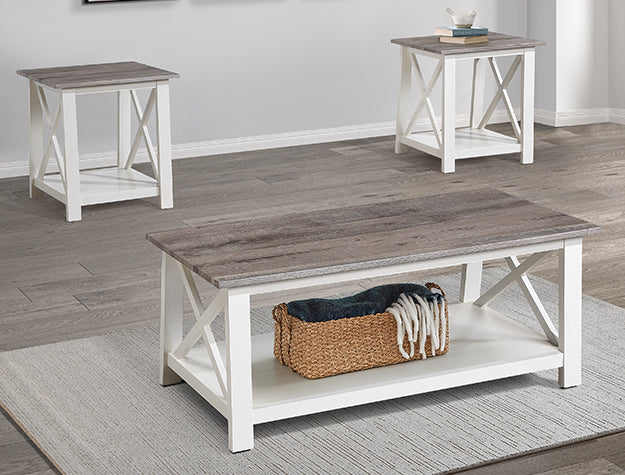 Thelma Gray 3-Piece Cocktail Set by Crown Mark at Eve Furniture