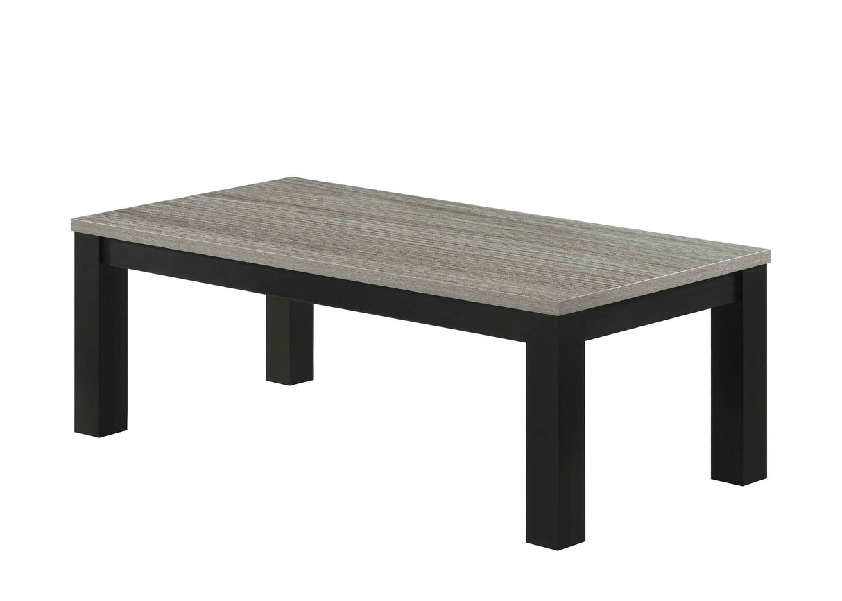 Theo Gray/Black 3-Piece Cocktail Set by Crown Mark at Eve Furniture