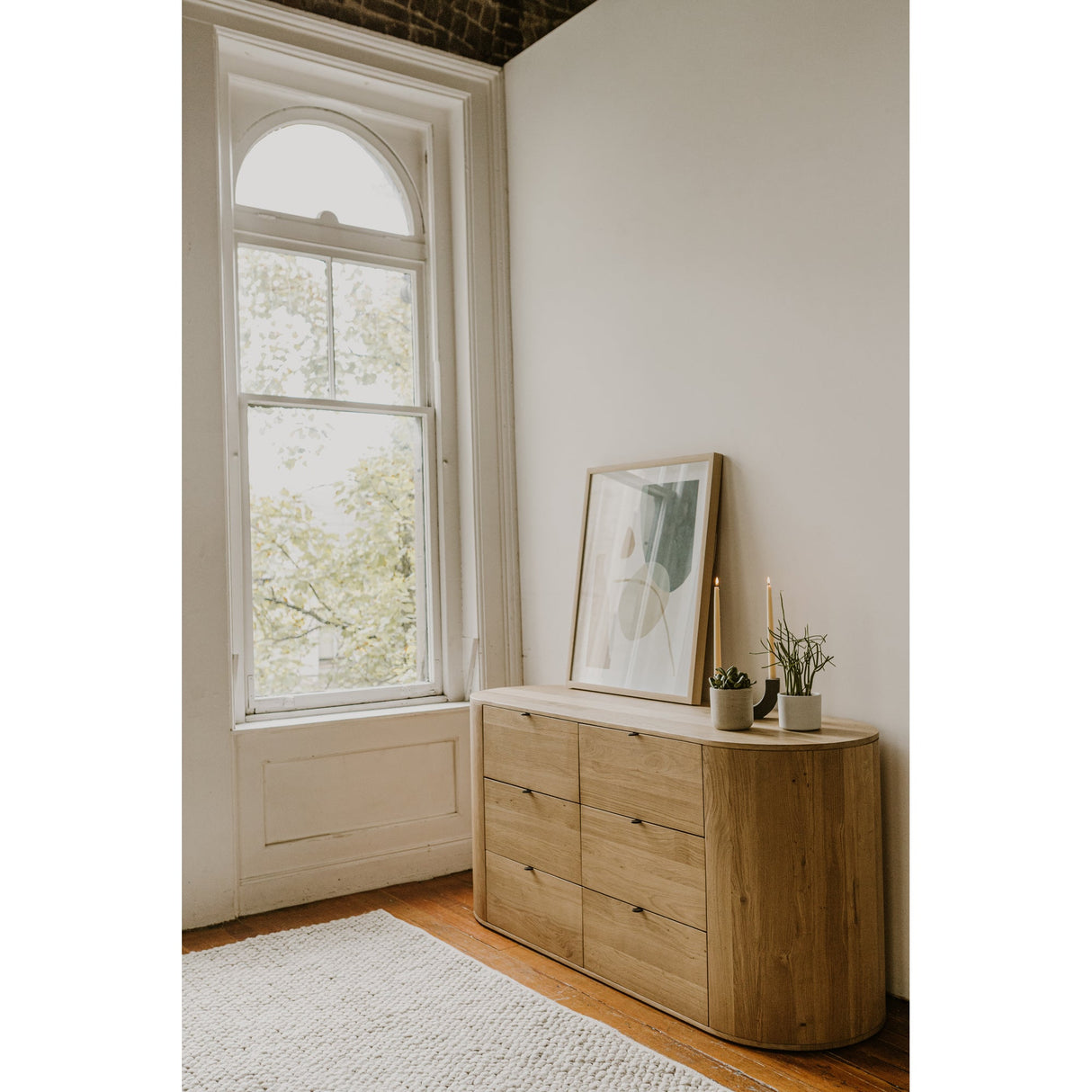 Theo Natural 6 Drawer Dresser by Moe's Home at Eve Furniture