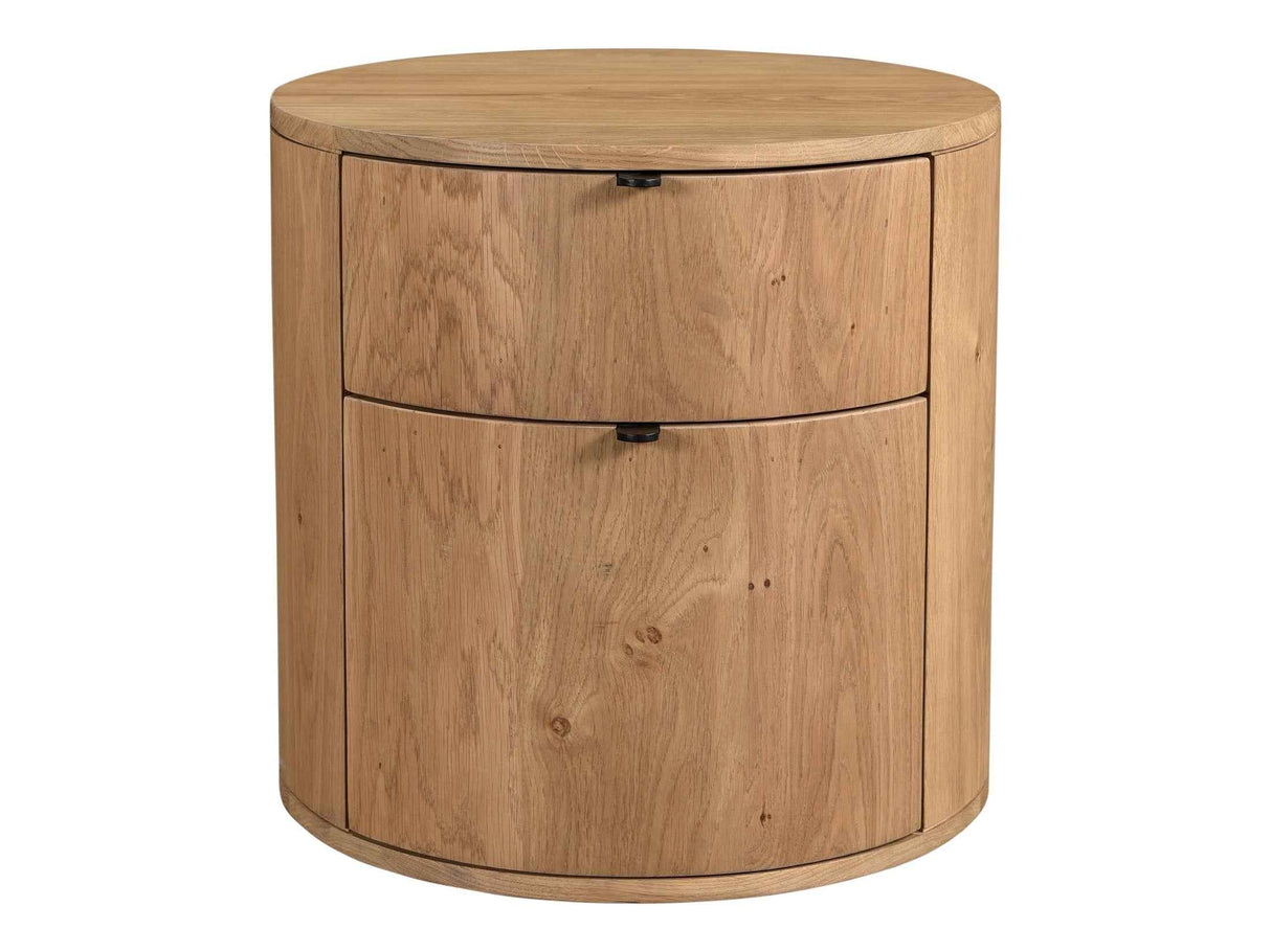 Theo Natural Two Drawer Nightstand
